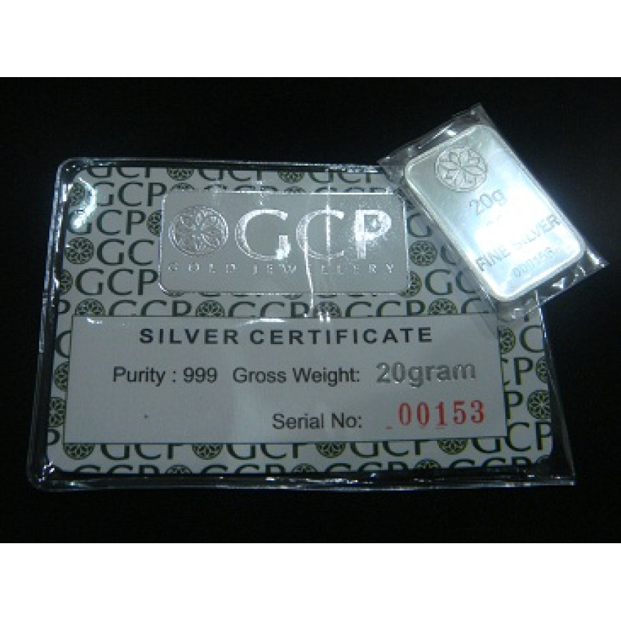 GCP GOLD JEWELLERY | 20G SILVER 999.0