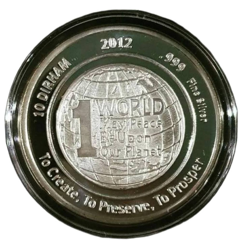 10 DIRHAM | ONE WORLD (2012) | SILVER 999.0