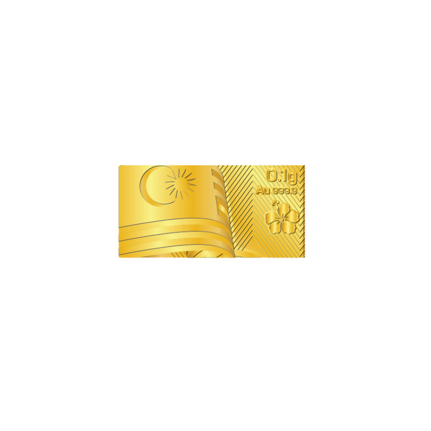 NUBEX | MERDEKA 2025 | 0.1G GOLD LEAF 999.9