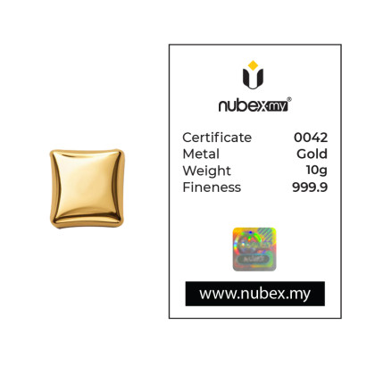 NUBEX | TAC TIC | VERSION 2 | CAST BAR | 10G GOLD 999.9