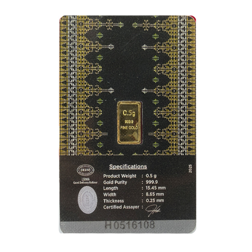 HABIB | IGR | SONGKET (BLACK) | 0.5G GOLD 999.9