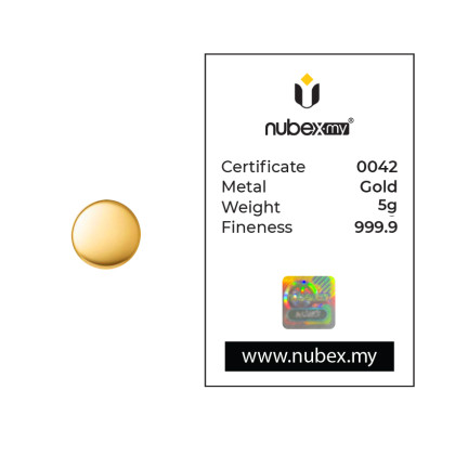 NUBEX | TAC TIC | VERSION 2 | CAST BAR | 5G GOLD 999.9