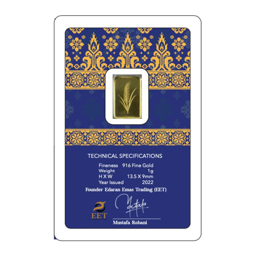 EET |1G GOLD BAR 916.0