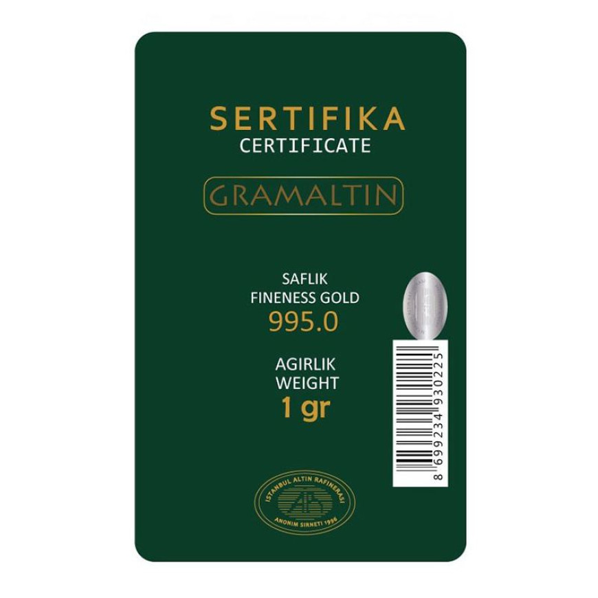 ISTANBUL ALTIN REFINERY | GRAMALTIN| 1G GOLD 995.0