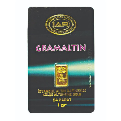 ISTANBUL ALTIN REFINERY | GRAMALTIN | BLACK CERT. | 1G GOLD 995.0