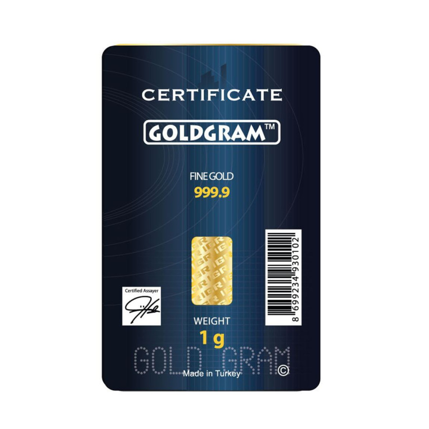 ISTANBUL GOLD REFINERY (IGR)| IN ASSAY | 1G GOLD 999.9