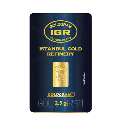 ISTANBUL GOLD RREFINERY (IGR) | IN ASSAY | 2.5G GOLD 999.9
