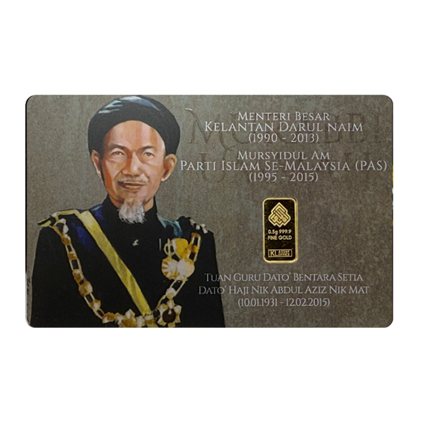 KAB GOLD | MURABBI UMMAH ( GREY CERT. ) | 0.5G GOLD 999.9