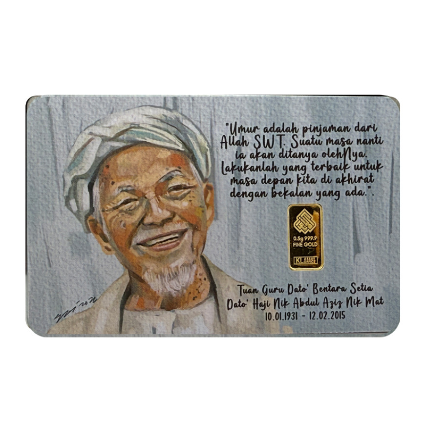 KAB GOLD | MURABBI UMMAH ( WHITE CERT. ) | 0.5G GOLD 999.9