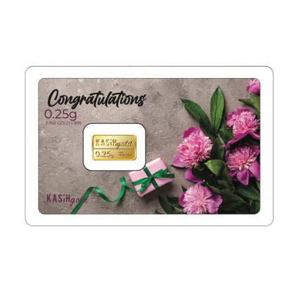 KASIH GOLD | CONGRATULATIONS | VER. 2 | 0.25G GOLD 999.0