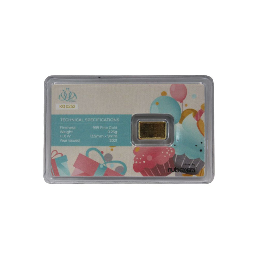 KASIH GOLD | HAPPY BIRTHDAY | 0.25G GOLD 999.0
