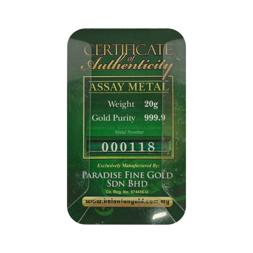 KELANTAN GOLD | 20G GOLD 999.9