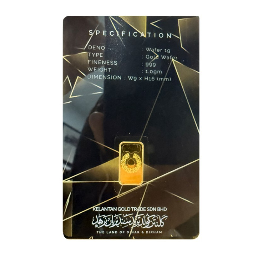 KELANTAN GOLD TRADE | 1G GOLD WAFER 999.0
