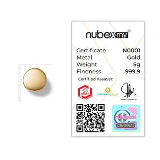 Nubex | tac tic | version 2 | cast bar | 5g gold 999.9