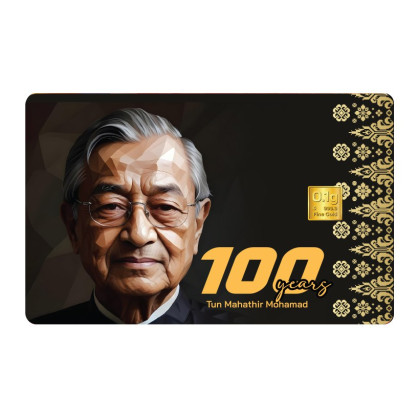 NUBEX | TUN MAHATHIR 100 YEARS | 0.1G GOLD 999.9
