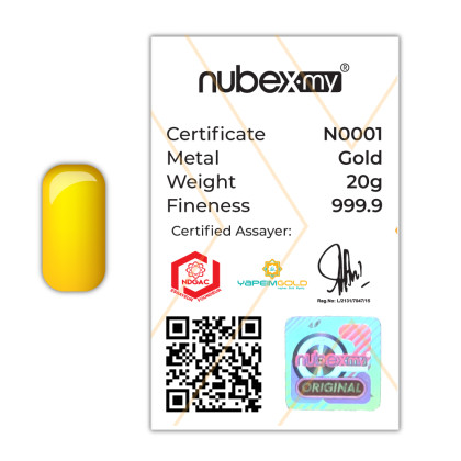NUBEX-TAC TIC-CAST 20G GOLD 999.9