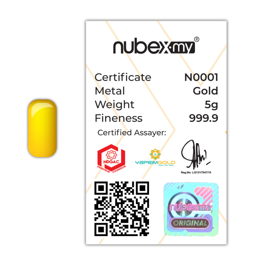 NUBEX-TAC TIC-CAST 5G GOLD 999.9