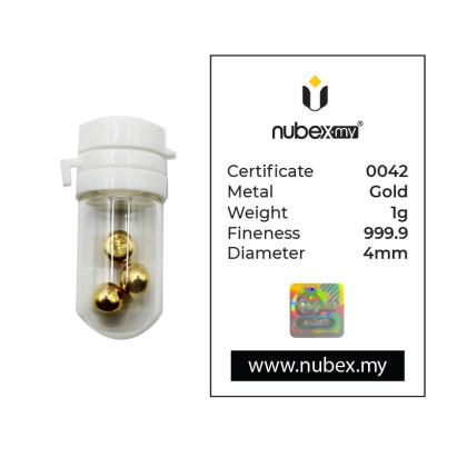 NUBEX | FLEXI | TAC TIC | CAST BAR | 3PCS | 1G GOLD 999.9