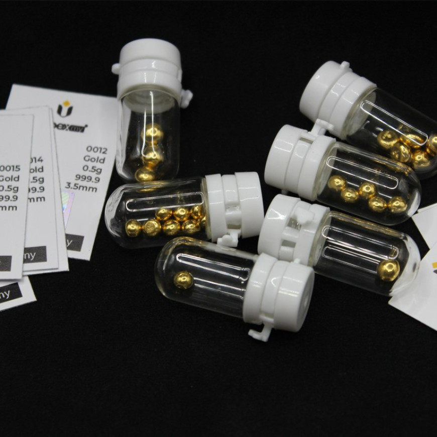 NUBEX | FLEXI | TAC TIC | CAST BAR | 5PCS | 0.5G GOLD 999.9