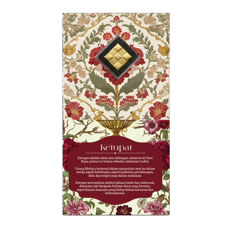 NUBEX | EID MUBARAK 1447H | KETUPAT EMAS | 0.1G GOLD 999.9