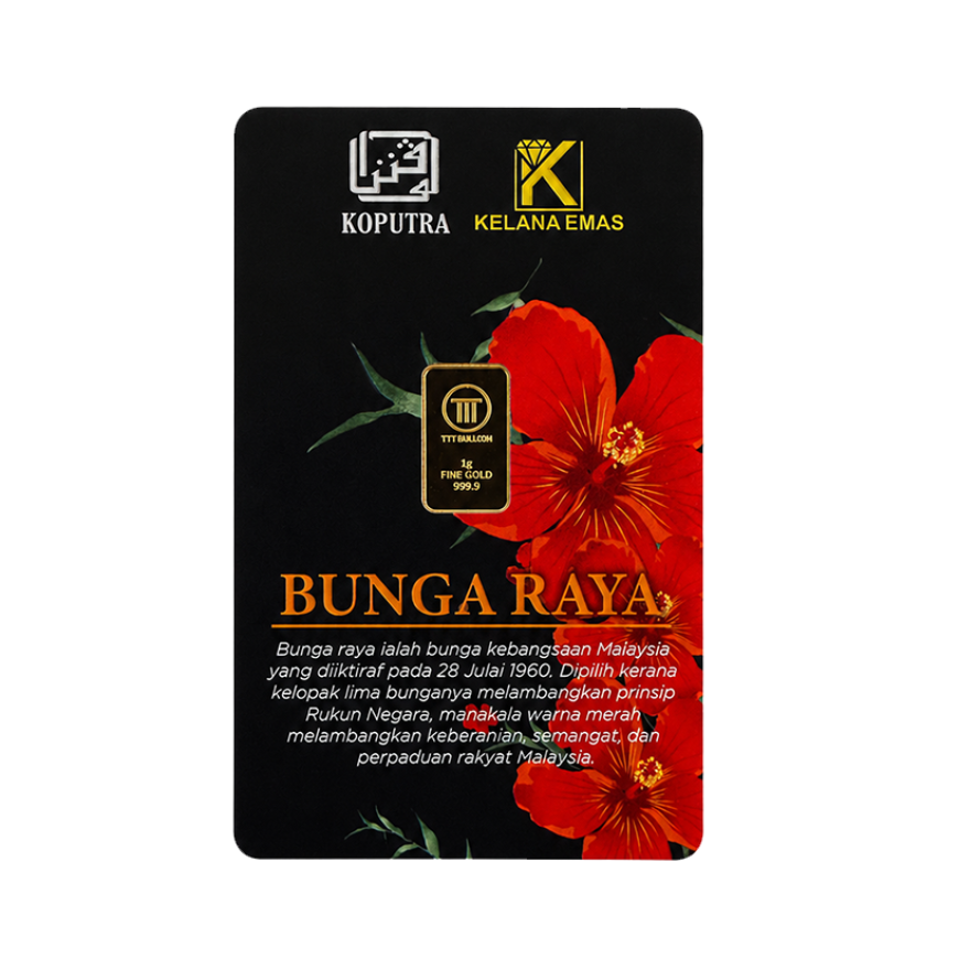 KOPUTRA | BUNGA RAYA | 1G GOLD 999.9
