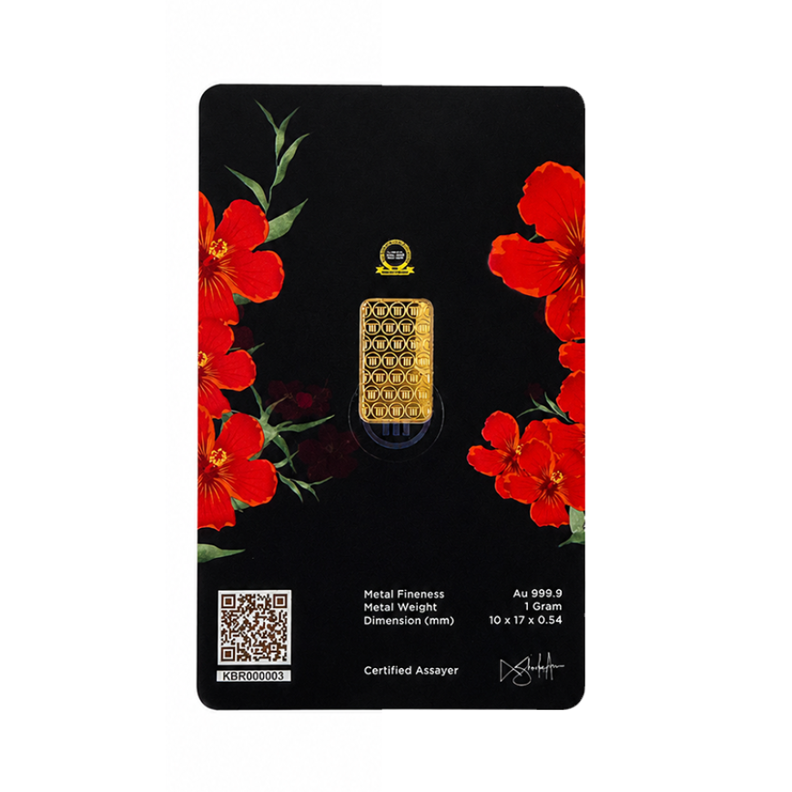 KOPUTRA | BUNGA RAYA | 1G GOLD 999.9