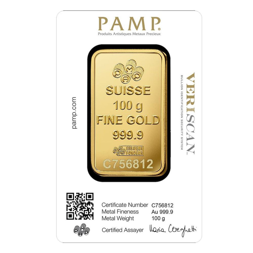 PAMP SUISSE | LADY FORTUNA | 100G GOLD 999.9