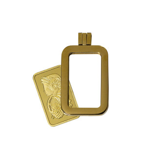 Pamp suisse | lady fortuna with pendant frame | 10g gold 999.9