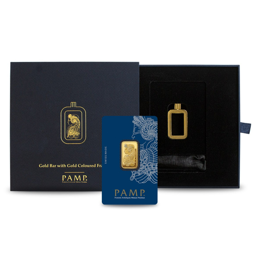 PAMP SUISSE | LADY FORTUNA WITH PENDANT FRAME | 10G GOLD 999.9