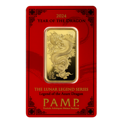 PAMP SUISSE | LUNAR 2024 | YEAR OF THE DRAGON | 1OZ GOLD 999.9