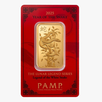 Pamp suisse | lunar 2025 | year of the snake | 1oz gold 999.9
