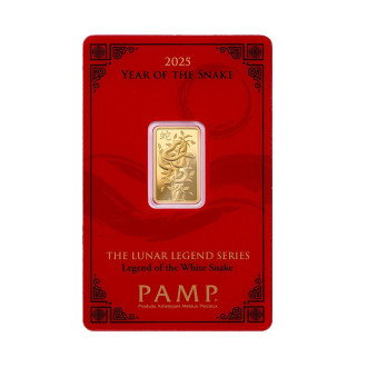 Pamp suisse | lunar 2025 | year of the snake | 5g gold 999.9