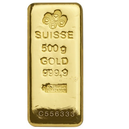 PAMP SUISSE-CAST 500G GOLD 999.9