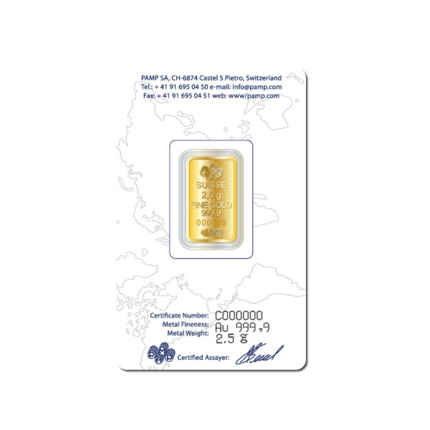 PAMP SUISSE | LADY FORTUNA | 2.5G GOLD 999.9