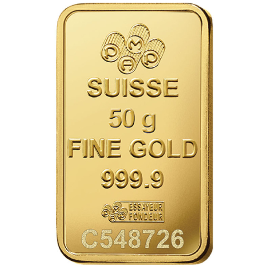 PAMP SUISSE | LADY FORTUNA | VERISCAN | 50G GOLD 999.9