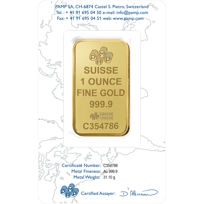 PAMP SUISSE | REVERSE PROOF | 1OZ GOLD 999.9