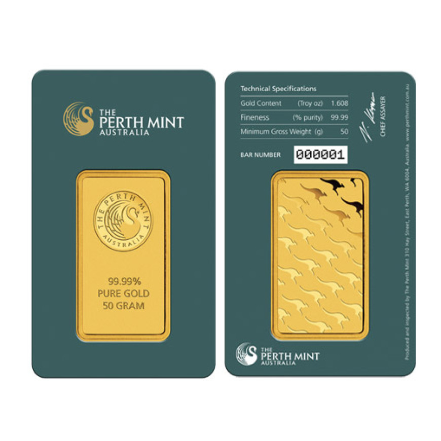 PERTH MINT | OLD VERSION | 50G GOLD 999.9