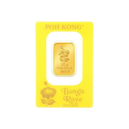 POH KONG | BUNGA RAYA | 20G GOLD 9999.0