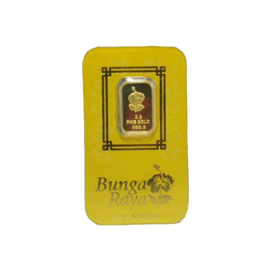 POH KONG | BUNGA RAYA | SMALL CERT VERSION | 1G GOLD 999.9