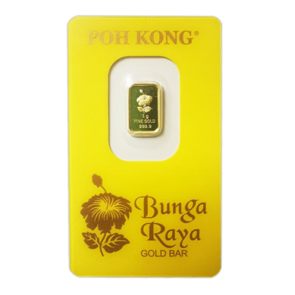 POH KONG-BUNGA RAYA 1G GOLD 999.9