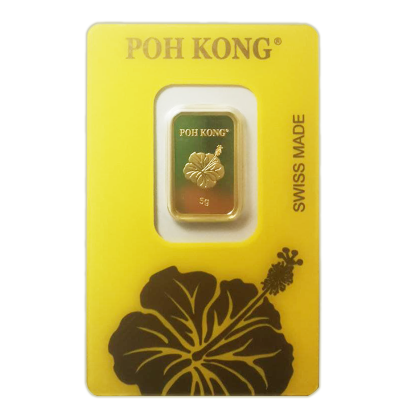 POH KONG-BUNGA RAYA-PAMP 5G GOLD 999.9