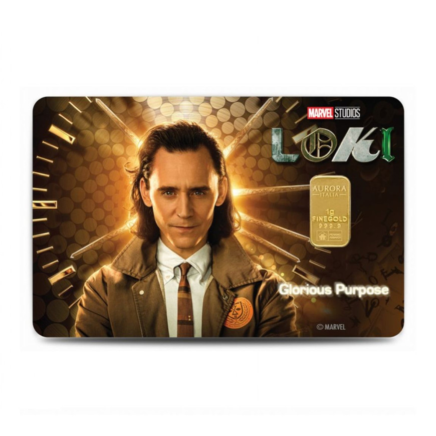 PUBLIC GOLD | AURORA ITALIA'S UNIQUE | MARVEL | LOKI | 1G GOLD 999.9