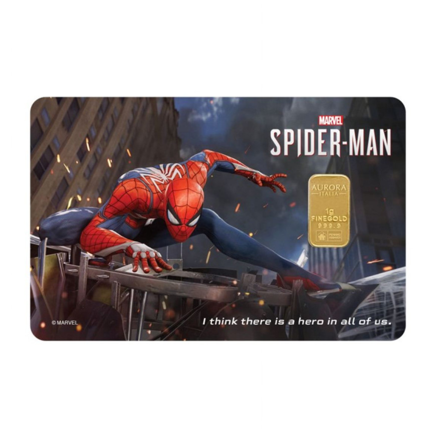 PUBLIC GOLD | AURORA ITALIAS UNIQUE | MARVEL | SPIDER-MAN | 1G GOLD 999.9