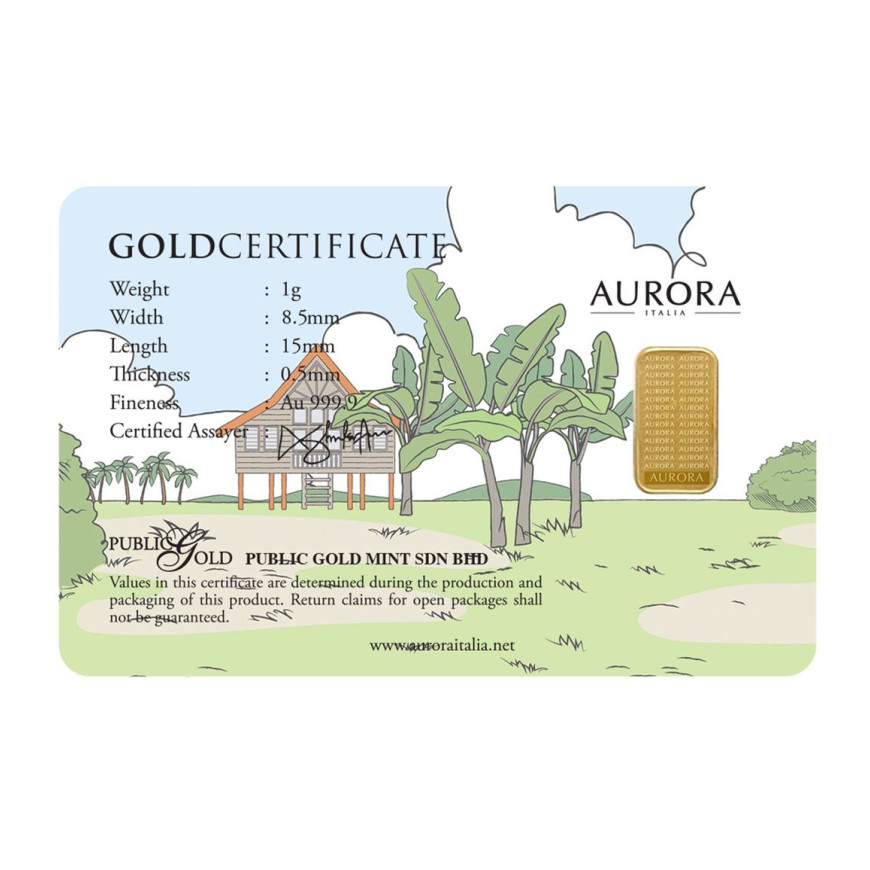 PUBLIC GOLD | AURORA ITALIA'S UNIQUE | MICKEY AND FRIENDS | BETTER TOGETHER | 1G GOLD 999.9