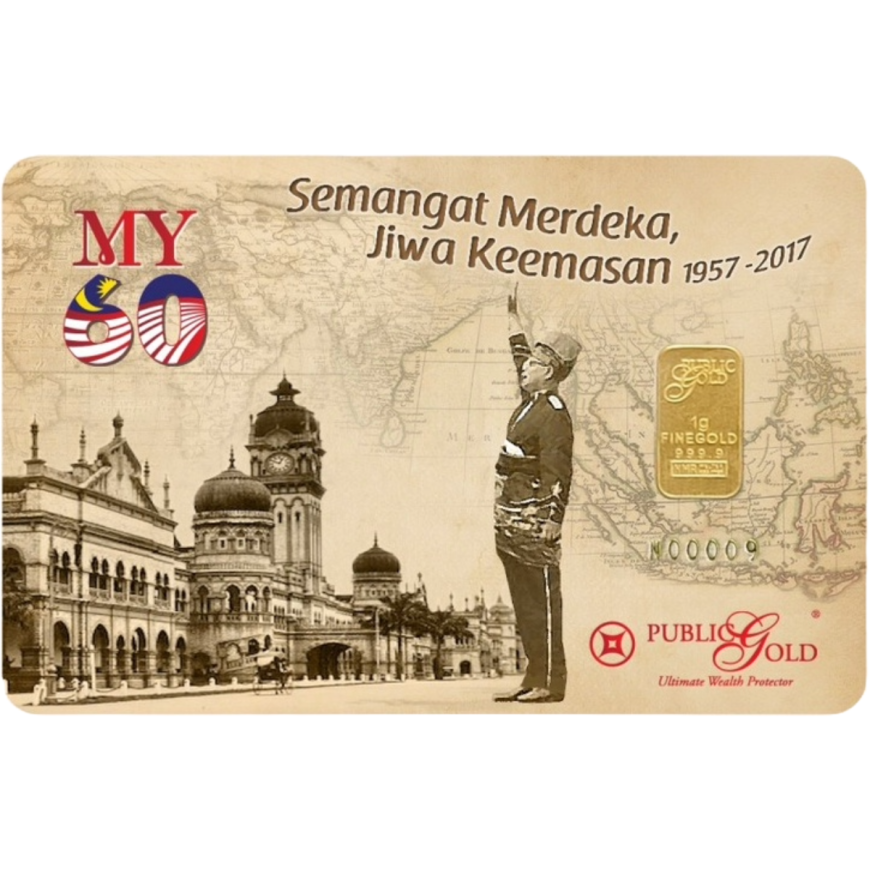 PUBLIC GOLD | MERDEKA 60 TAHUN | 1G GOLD 999.9