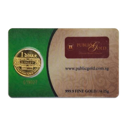 PUBLIC GOLD | 1 DINAR GOLD 999.9