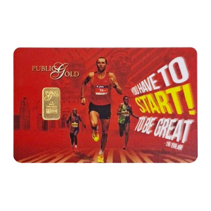 PUBLIC GOLD | YOU HAVE TO START TO BE GREAT | 1G GOLD 999.9