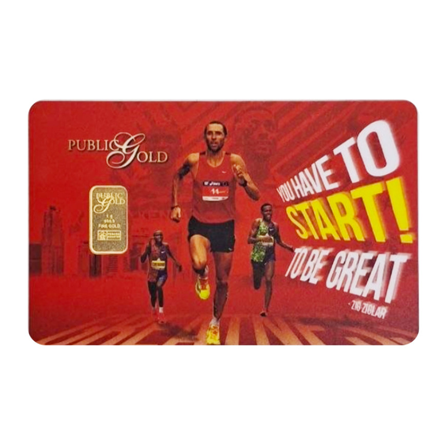 PUBLIC GOLD | YOU HAVE TO START TO BE GREAT | 1G GOLD 999.9