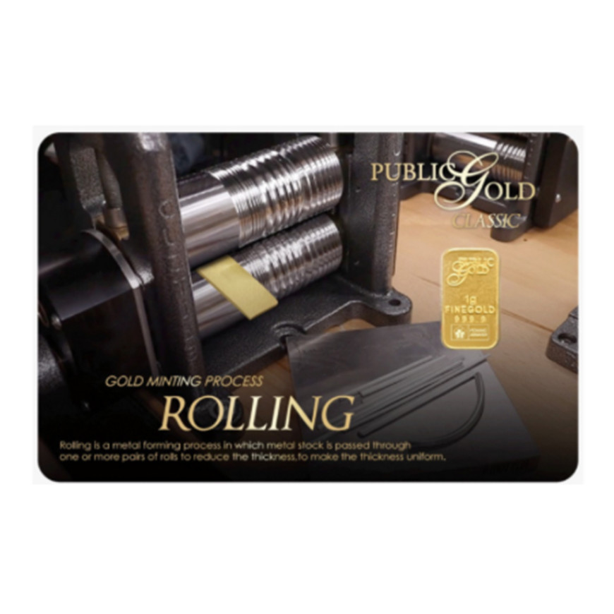 PUBLIC GOLD | ROLLING | 1G GOLD 999.9