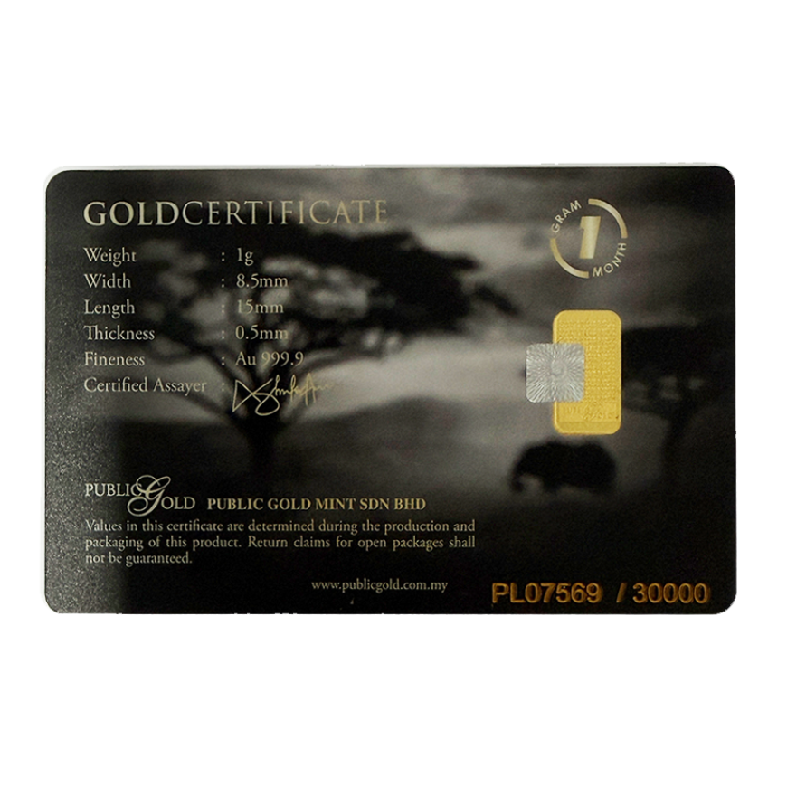 PUBLIC GOLD | THE KING | 1G GOLD 999.9